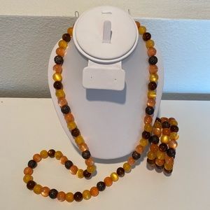 Cato Beaded Necklace and matching Bracelets